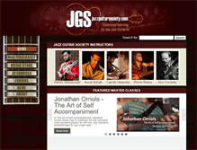 Tablet Screenshot of jazzguitarsociety.com